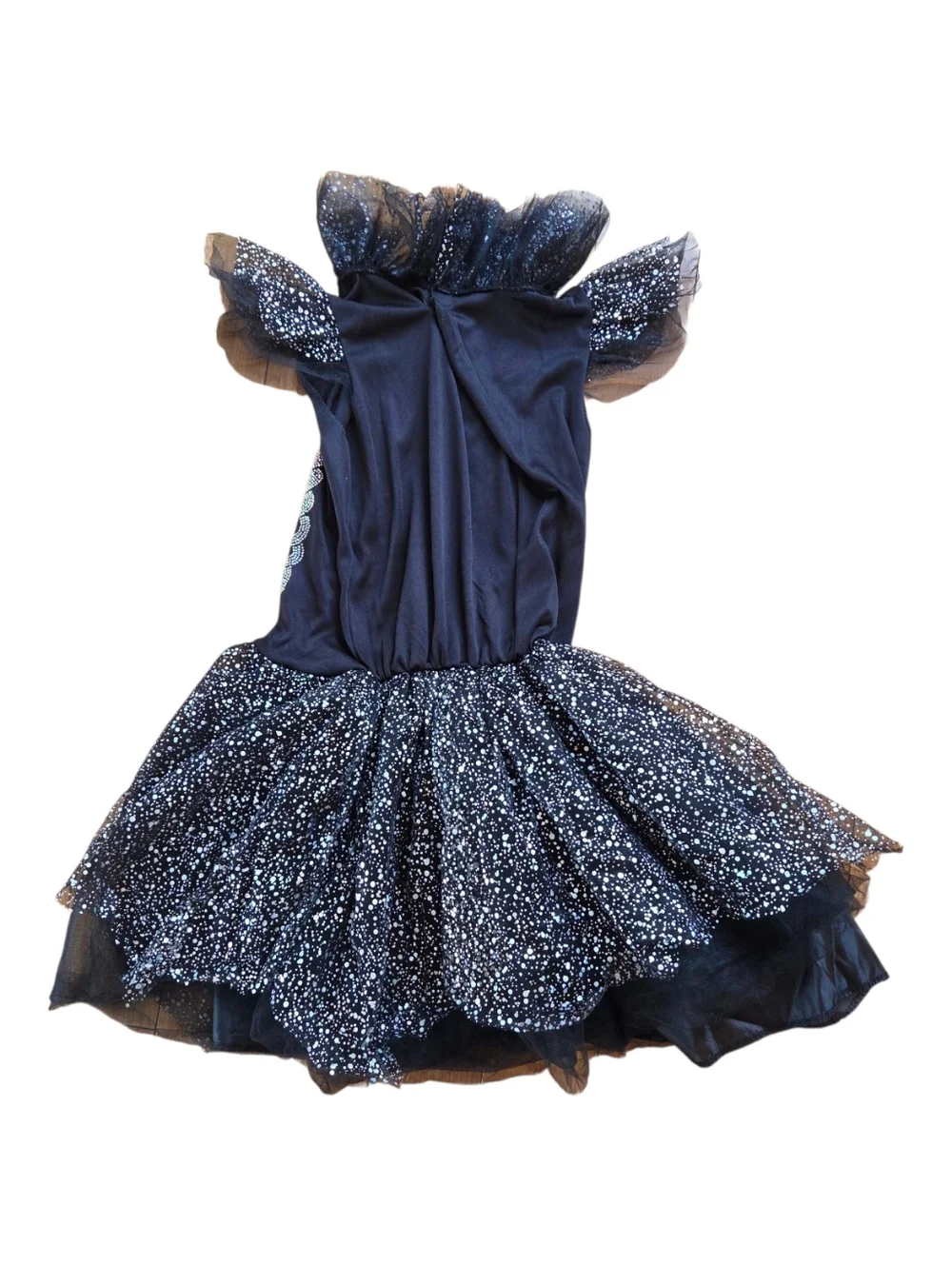 Spirit Halloween Tutu Skeleton Sparkly Costume Girls M (8-10) - Picture 8 of 12